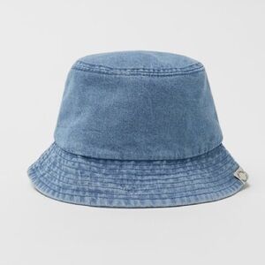 ZARA Washed Denim Bucket Hat Kids